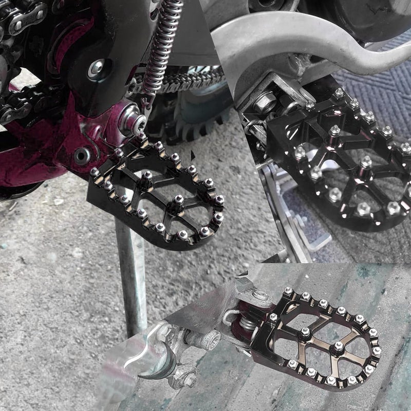 Adsspro CNC Aluminum Foot Pegs Rest Pedal Footpegs Pedal And Brake Clutch Lever Handle For CRF150F CRF230F CRF230 CRF150 F CRF 150F 230F 150 230 F 2003-2019 Dirt Pit Bike Motorbike Motocross - Image 5